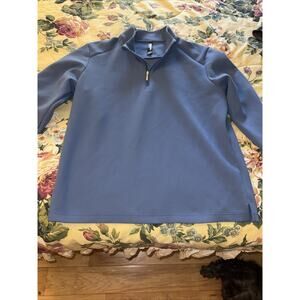 Kirkland Men’s Blue Long Sleeve Quarter Zip Size Large L Lot #7